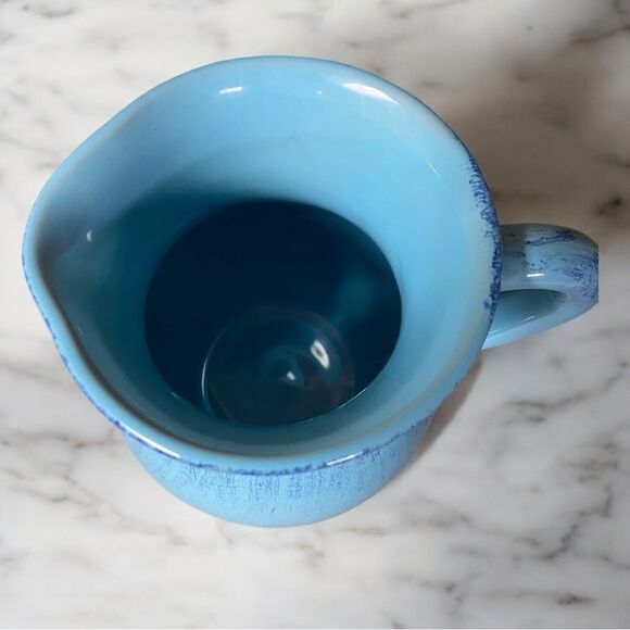 Vintage Blue Ceramic Pitcher Made in Italy. Very good condition - Picture 3 of 3